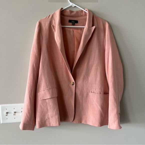 NWOT! Lulu’s Oversized Coral Lined Blazer - Picture 5 of 6